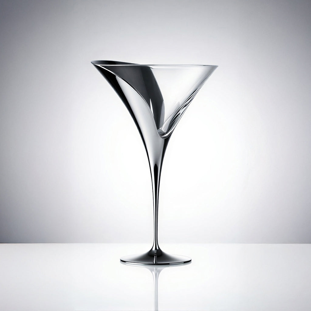 Tulip Martini glass side view