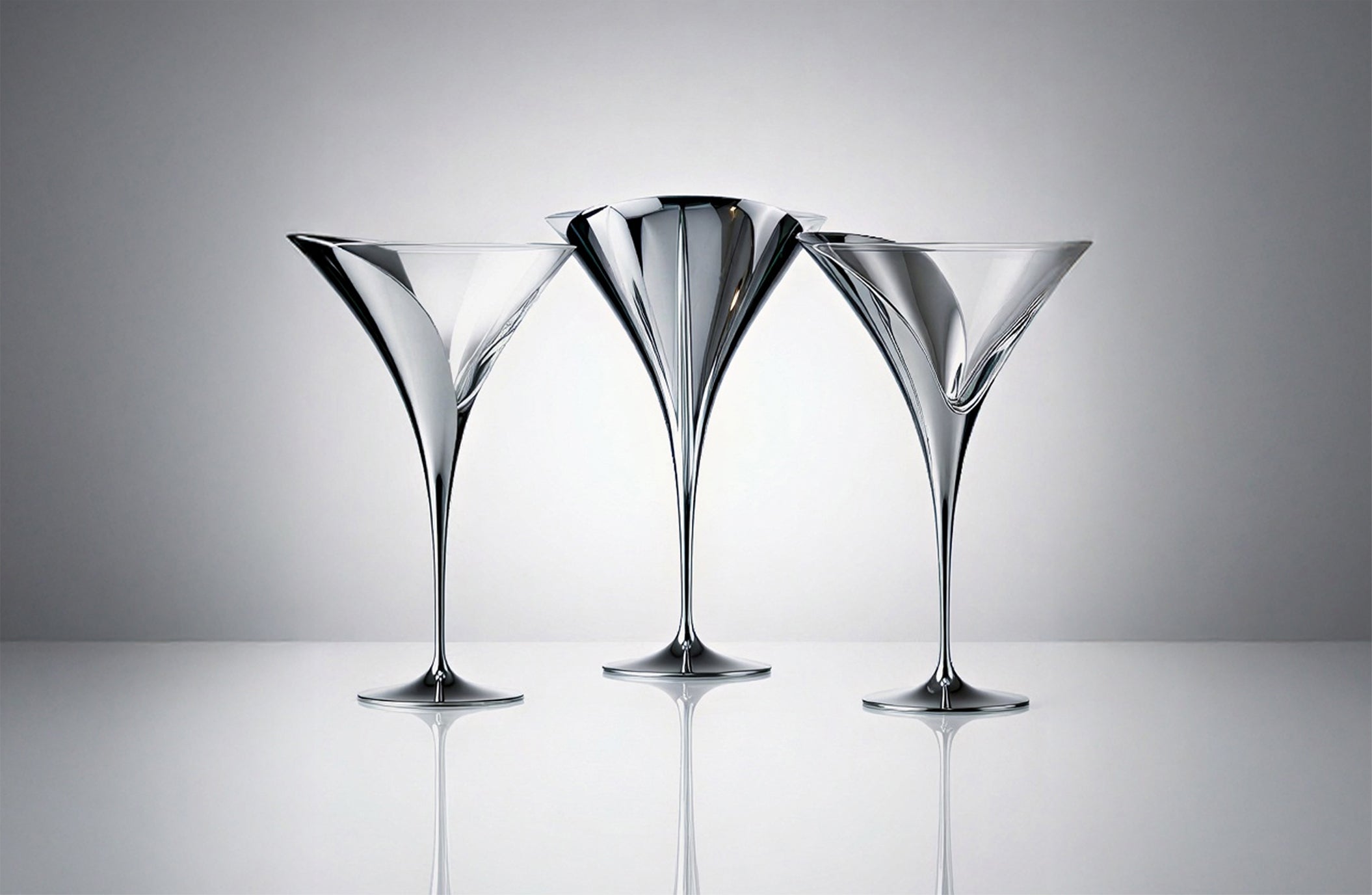 Tulip Martini glass set